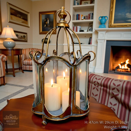 Candle lantern large vintage - lantern,