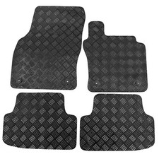 Fits Seat Leon Mk3 2013-2020 Tailored Rubber Car Mats Black 4pc Floor Set