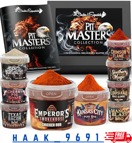Bbq rub gift set - gift, pack
