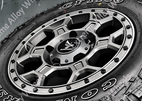 Gunmetal at2 alloy wheels - 16",