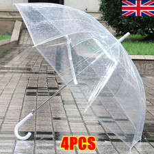 4PCS Clear Umbrellas Rain