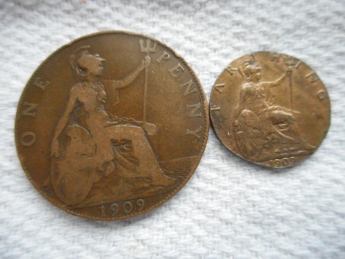 1909 edward vii penny - 1909,