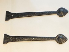 False Hinge Front Kirkpatrick 814f 15 Black Antique Iron Dummy Hinge British Pr