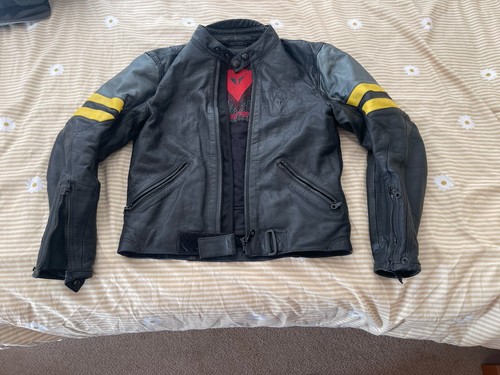 Black leather dainese - black,