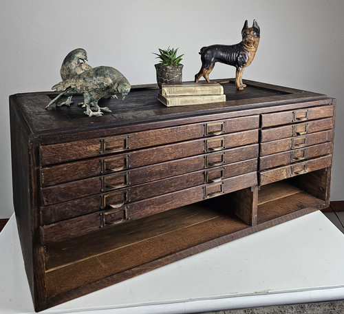 Antique wood filing - wood, cabinet