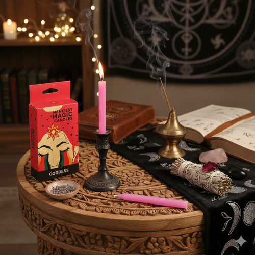 Pink spell ritual candles love - pink,