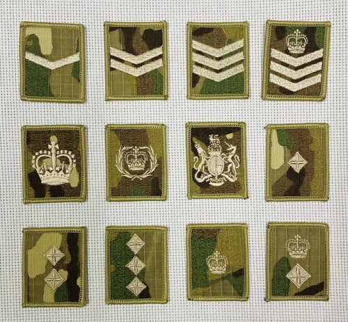 Rank badge mtp ivory - rank, multicam