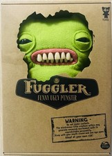 Fuggler Funny Ugly Monster Munch Munch Green Felt Soft Toy. New And Boxed