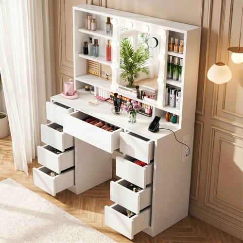 Dressing table power outlet - table,