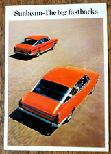 SUNBEAM - The big fastbacks Alpine, Rapier & Rapier H120. 1972 Sales Brochure.