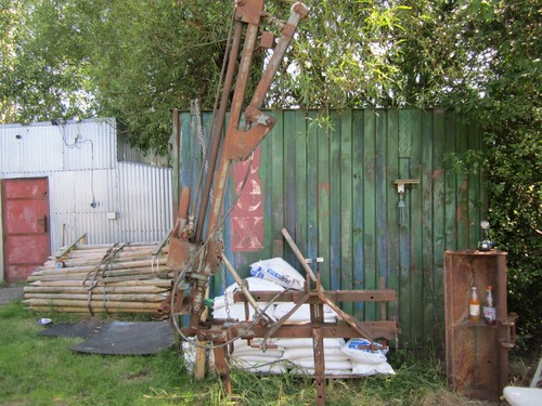 Post knocker tractor - knocker, mounted