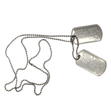 James Barnes 'Bucky' Military Dog Tags Set - Costume Cosplay Prop Replica