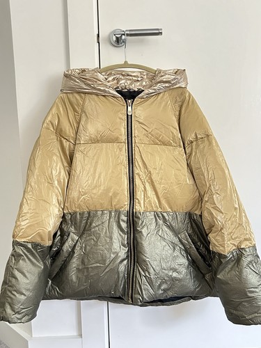 Zara metallic short puffer - zara,