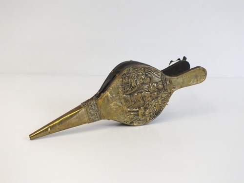Antique vintage wood - ,, leather