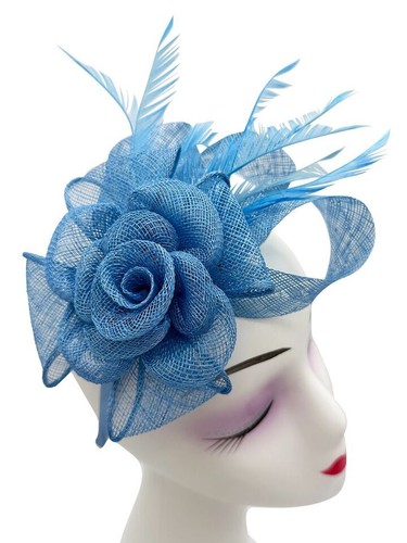 Women flower fascinator clip - fascinator,