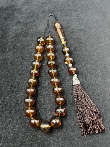 Authentic blue amber komboloi - blue,