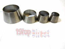STAINLESS STEEL 4" TO 5" EXHAUST CONE REDUCER CONNECTOR JOINER POLISHED 316