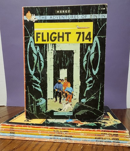 Vintage tintin paperback comic - tintin,