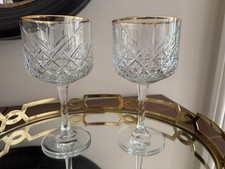 Set of 2 Cut Glass Crystal