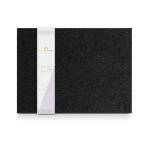 Black granite chopping - granite, board