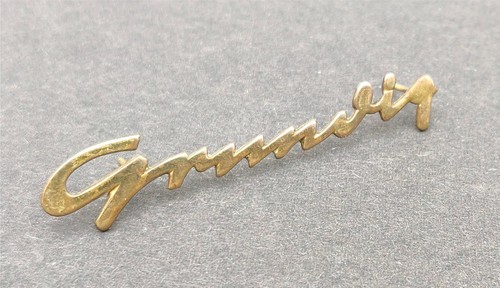 Grundig badge brass logo - badge, 50's