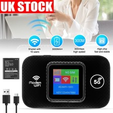 Portable Unlocked 4G LTE Wireless WiFi Router Mobile Broadband LCD MIFI Hotspot