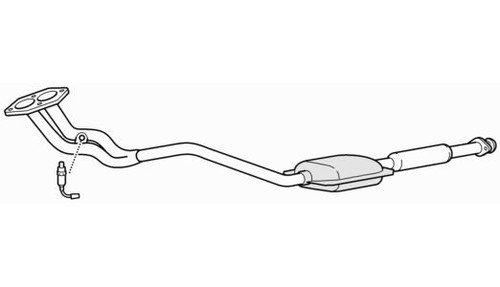Front exhaust pipe catalytic - pipe,