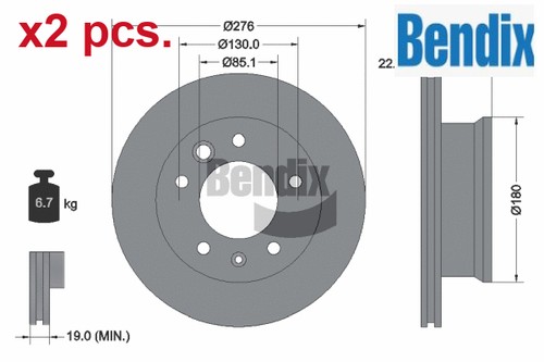 Brake disc fits - brake, mercedes-benz
