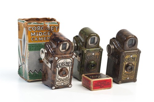 Coronet midget camera - coronet, lot