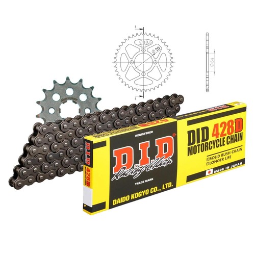 Did motorcycle chain set steel - did,