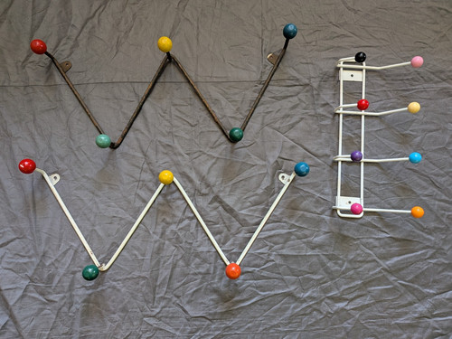 Atomic vintage coat hangers