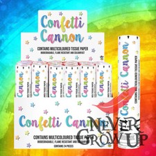 20cm RAINBOW Party CONFETTI Cannons Poppers Shooter Wedding New Years Large