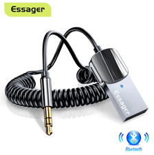 ESSAGER Bluetooth Aux Adapter Dongle USB To 3.5mm Car Audio Aux Bluetooth 5 NEW