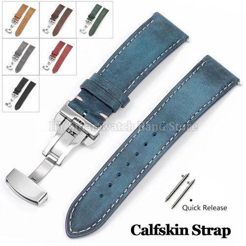 Men genuine leather watch - leather,