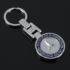 Mercedes Double sided Durable Metal Key Ring Keychain