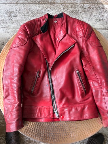 Lewis leather red - red, jacket