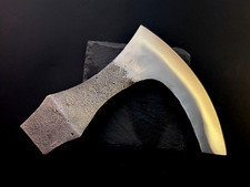 Handmade  Axe Head | Carbon Steel | Bearded  | 1.4 lb | Leather Cover