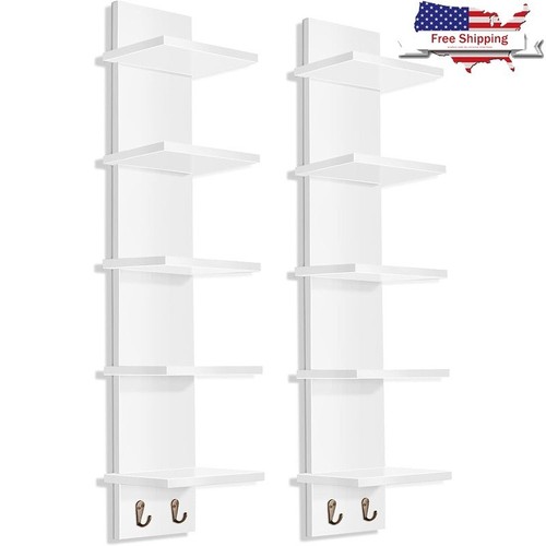 Floating corner wall shelf - wall, 5