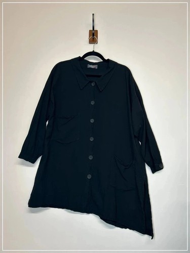 Kekoo black asymmetric - asymmetric, button