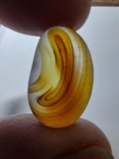 Yellow,amber And Brown Swirly Seaglass. Seaham.