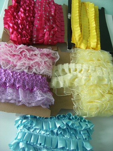 Large bundle pleated - large, ribbon