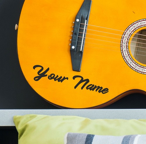 Pair guitar name stickers - pair,
