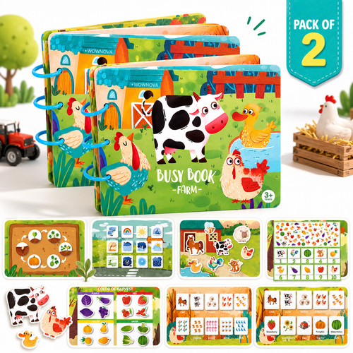 Pack busy books for toddlers - books,