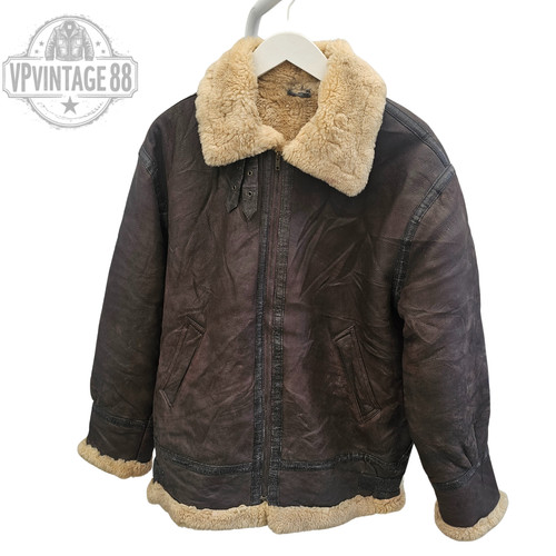 Vintage brown shearling - b-3,
