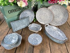 2x Japanese Blue Crockery Set