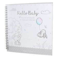 Hugs and Kisses New Baby Keepsake Journal Milestone Record Book - Unisex