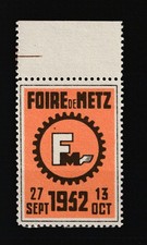 ERINNOPHILIA - Vignette METZ 1952 Metz Fair