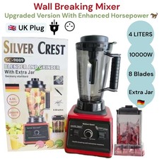 NEW SilverCrest High Performance 10000W Blender for Smoothies,Ice Crusher, Beans