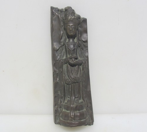 Antique bronze buddhist - bronze, deity