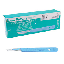 Swann-Morton® #10 Non Sterile Disposable Scalpels with Blade Original Expired